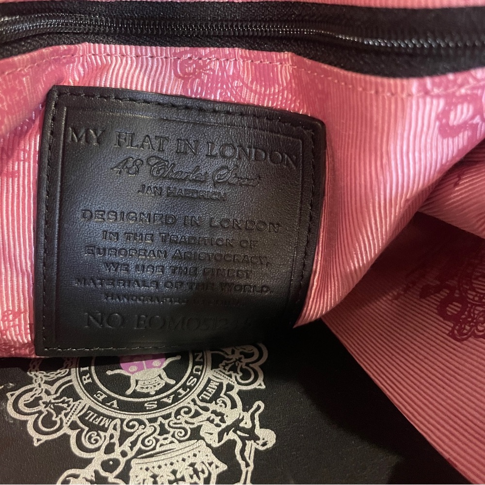 My Flat in London Quilted Brown Satchel Bag | Charlotte Olympia | New - Picture 10 of 15